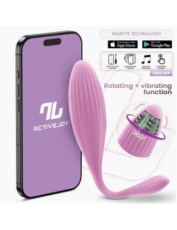 Huevo Vibrador con Bolas Internas con Rotacion y APP USB
