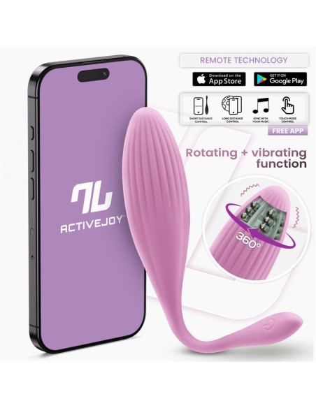 Huevo Vibrador con Bolas Internas con Rotacion y APP USB
