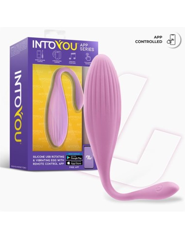 Huevo Vibrador con Bolas Internas con Rotacion y APP USB