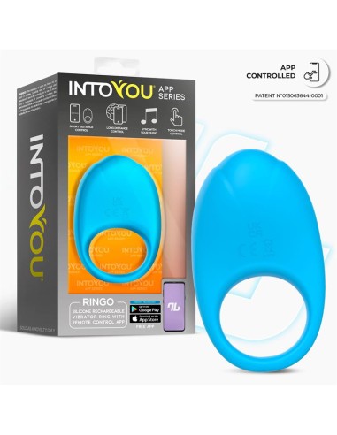Ringo Anillo Vibrador con APP Unibody Azul