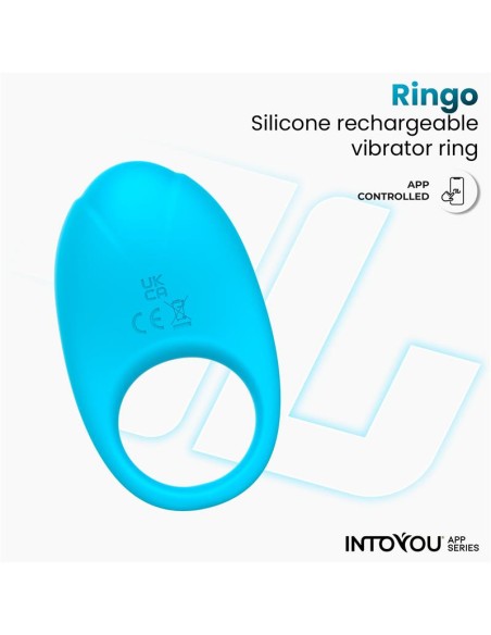 Ringo Anillo Vibrador con APP Unibody Azul