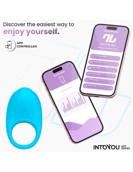 Ringo Anillo Vibrador con APP Unibody Azul
