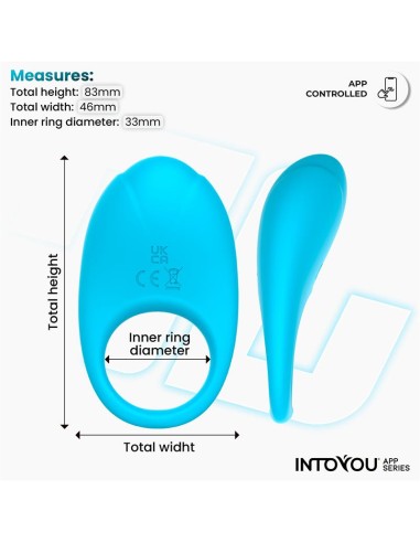 Ringo Anillo Vibrador con APP Unibody Azul