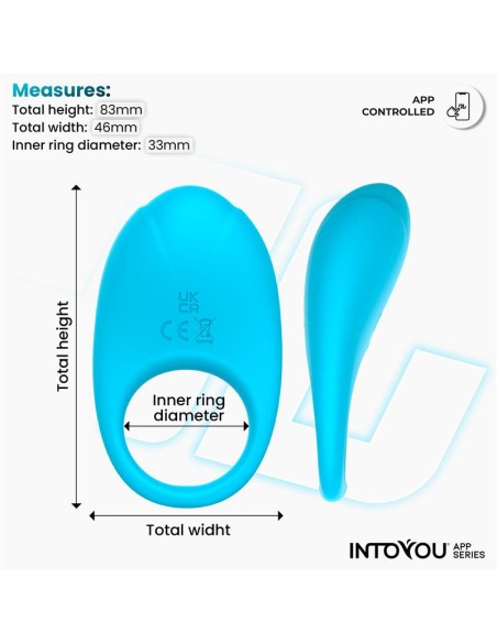 Ringo Anillo Vibrador con APP Unibody Azul