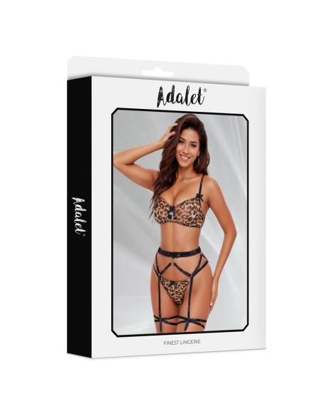 Helena Set de Sujetador Tanga Liguero y Liga