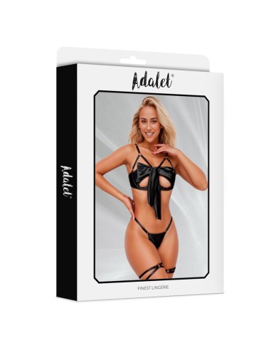 Lauren Set de Sujetador con Lazo Tanga y Ligas