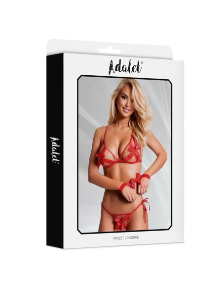 Raven Set Sujetador Tanga y Esposas