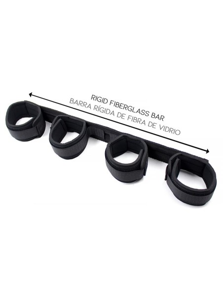 Barra Espaciadora con Barra Rigida y Esposas con Esponja Barra Espaciadora con Barra Rigida y Esposas con Esponja