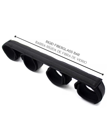 Barra Espaciadora con Barra Rigida y Esposas con Esponja Barra Espaciadora con Barra Rigida y Esposas con Esponja