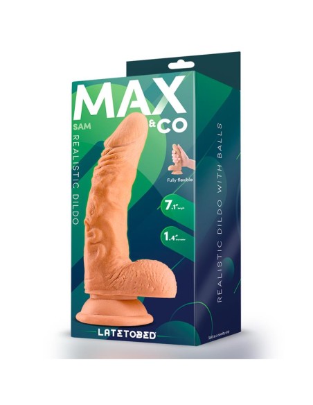 Sam Dildo Realista con Testiculos 71 Natural Sam Dildo Realista con Testiculos 71 Natural