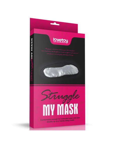 Antifaz Plateado y Negro con Elastico