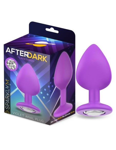 Sparkly Plug Anal Silicona Talla M Violet