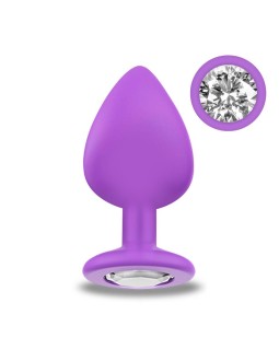 Sparkly Plug Anal Silicona Talla M Violet 2
