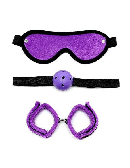 Rimba Bondage Play Set de Bondage 3 Piezas Color Purpura