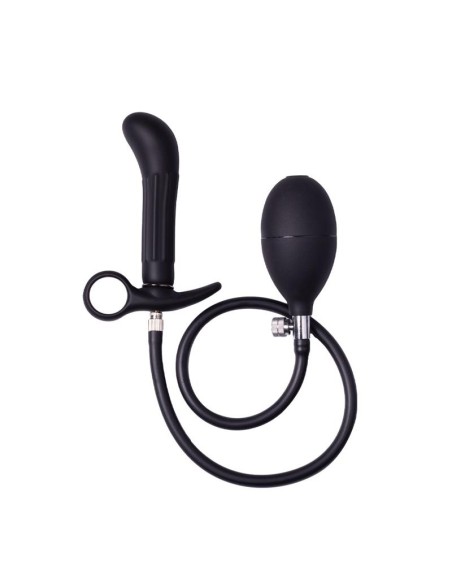Plug Anal Inflable con Bomba Negro Plug Anal Inflable con Bomba Negro