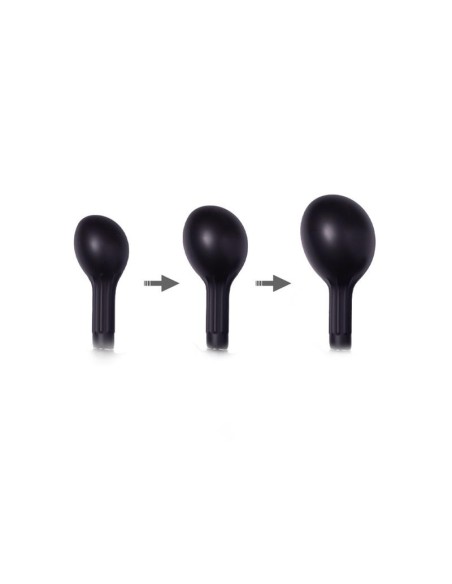 Plug Anal Inflable con Bomba Negro Plug Anal Inflable con Bomba Negro