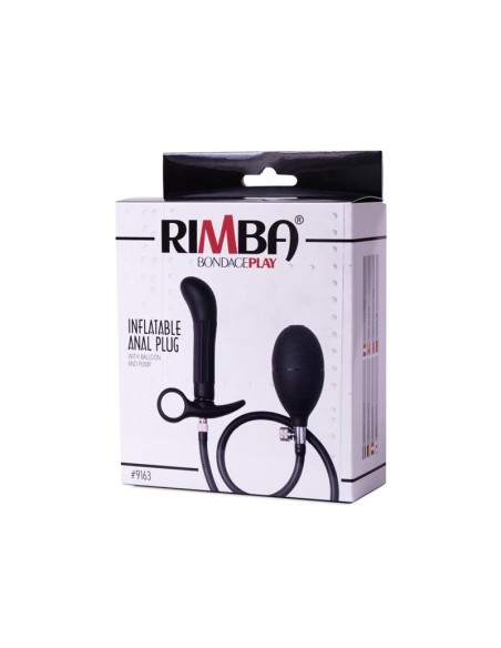 Plug Anal Inflable con Bomba Negro Plug Anal Inflable con Bomba Negro