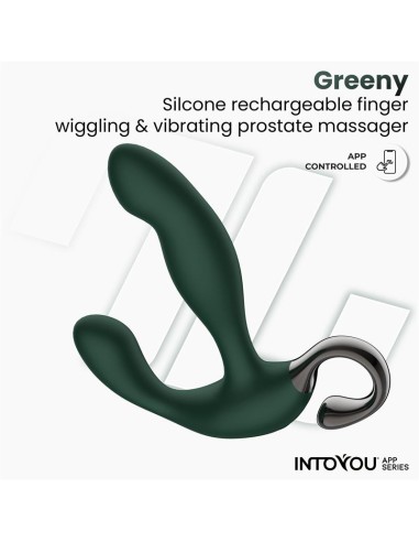 Greeny Masajeador Prostatico con Finger Wiggling y App