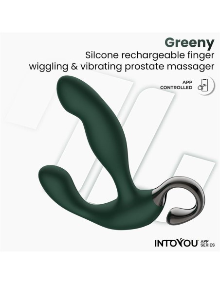 Greeny Masajeador Prostatico con Finger Wiggling y App