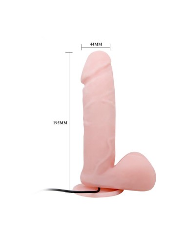 Oliver Dildo Realista con Vibracion y Rotacion Control Remoto