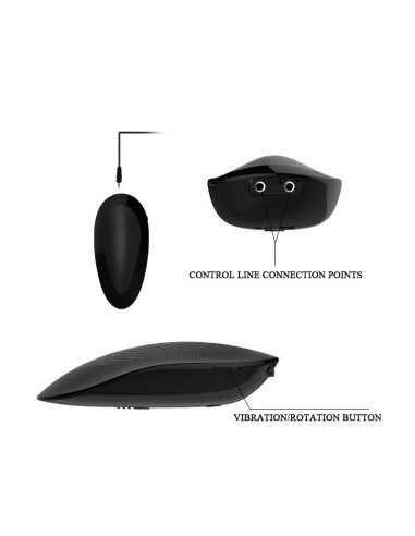 Oliver Dildo Realista con Vibracion y Rotacion Control Remoto