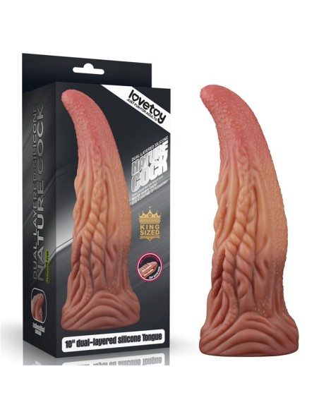 Dildo Tongue 10 Dual Layer Dildo Tongue 10 Dual Layer