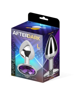Plug Anal con Joya Purpura Amatista Talla L Aluminio 2
