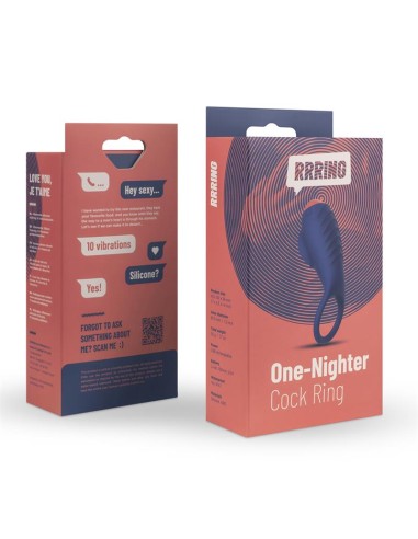 Rring One Nighter Anillo para el Pene con Vibracion USB Silicona