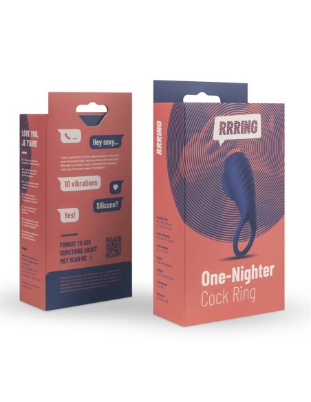 Rring One Nighter Anillo para el Pene con Vibracion USB Silicona Rring One Nighter Anillo para el Pene con Vibracion USB Silicona