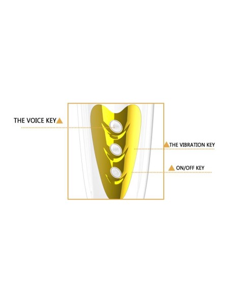 Pretty Love Masturbador Sally Blanco y Dorado