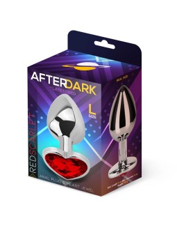 Plug anal Base Corazon Red Scarlet Talla L 2