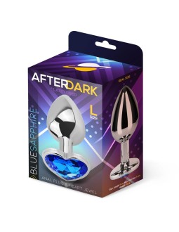 Plug Anal con Joya de Corazon Blue Sapphire Talla L 2