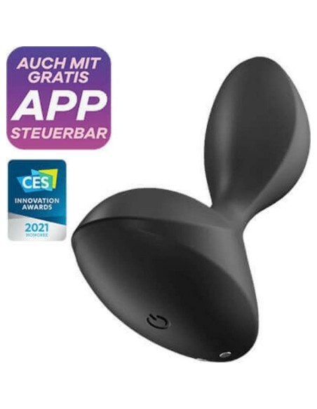 Sweet Seal Plug Anal con Vibracion y APP Negro