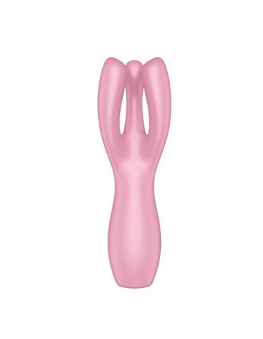 Threesome 3 Lay on Vibrador 3 Motores Rosa