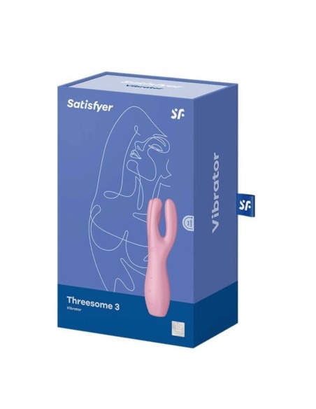 Threesome 3 Lay on Vibrador 3 Motores Rosa Threesome 3 Lay on Vibrador 3 Motores Rosa