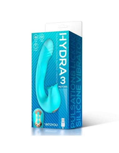 Hydra Vibrador con Pulsacion y Lengua Estimuladora de Clitoris 3 Motores USB
