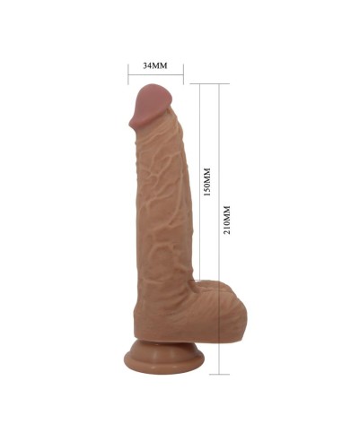 Jonathan Dildo con Vibracion y Empuje Control Remoro