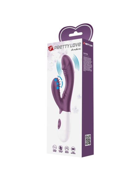 Vibrador Andre 30 funciones Purpura