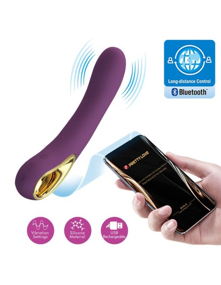 Ethan Vibrador con APP Purpura