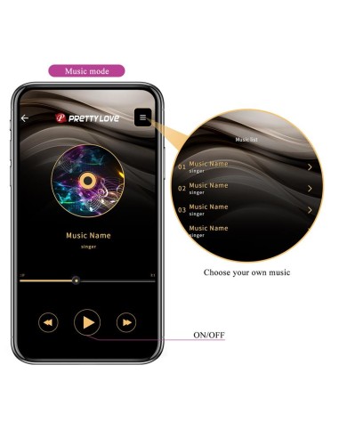 Ethan Vibrador con APP Purpura