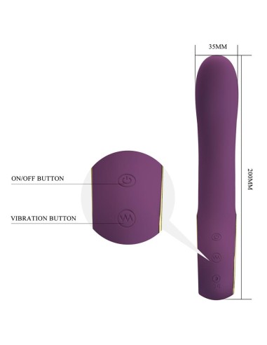 Ethan Vibrador con APP Purpura