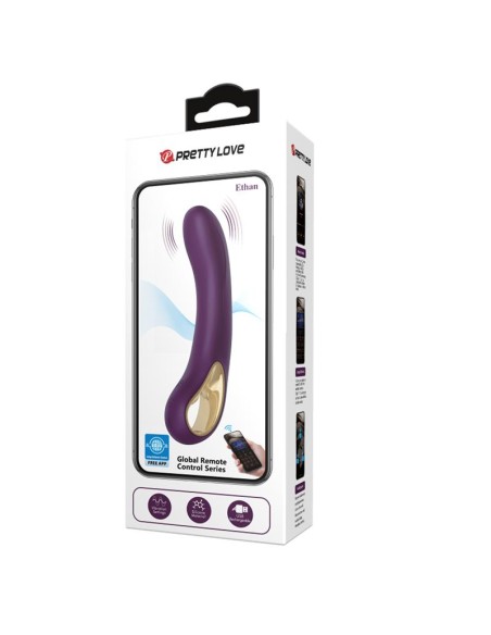 Ethan Vibrador con APP Purpura