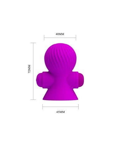 Funda para los Pezones con Vibracion Rosa