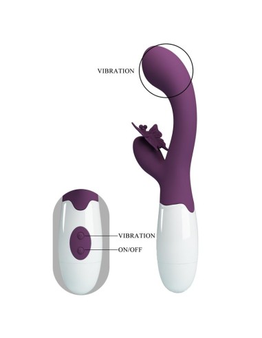 Vibrador Butterfly Kiss 30 funciones Purpura