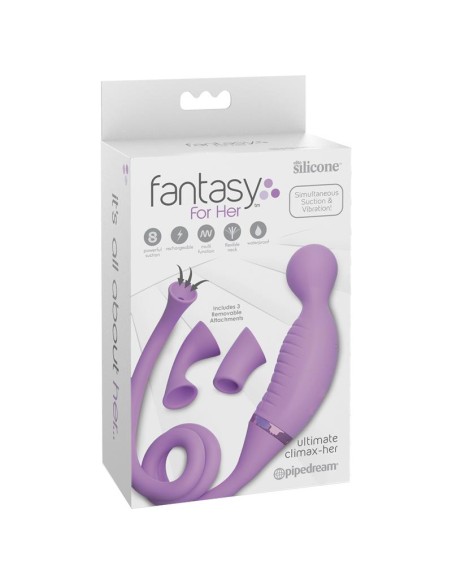 Climax Her Vibrador y Estimulador con 2 Cabezales Climax Her Vibrador y Estimulador con 2 Cabezales