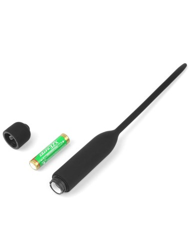 Dilatador de Uretra con Vibracion Negro