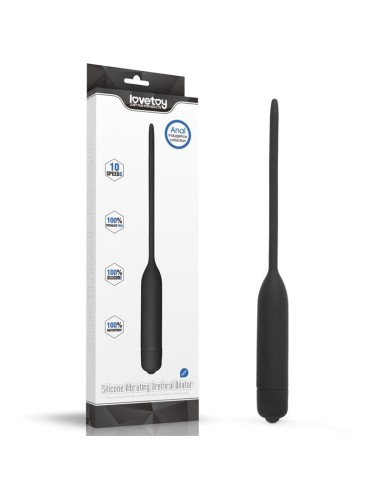 Dilatador de Uretra con Vibracion Negro