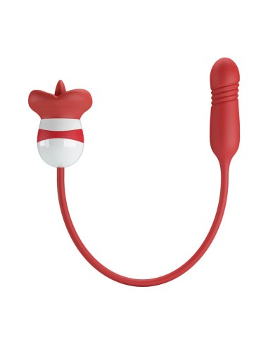 Estimulador de Boca Lameteo y Bala Vibradora con Thrusting Ashlyn