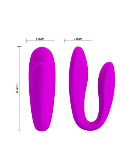 Estimulador de Parejas Control Remoto Rosa Estimulador de Parejas Control Remoto Rosa