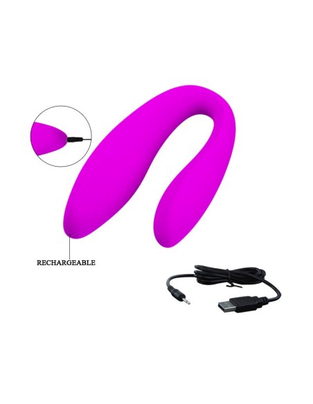 Estimulador de Parejas Control Remoto Rosa Estimulador de Parejas Control Remoto Rosa